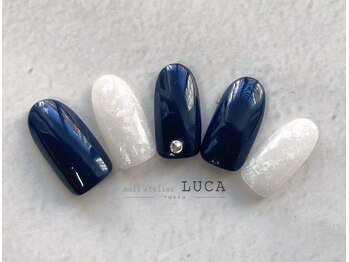 ネイルアトリエルカ(nail atelier LUCA)/R-8 冬っぽ大人上品ネイル