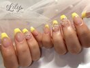 フレンチ+デザインも可愛い♪