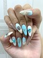 サニーサイド ウィズ マキア 茅ヶ崎店(Sunnyside with MAQUIA)&nbsp;だいぶ昔のsummer nail☆