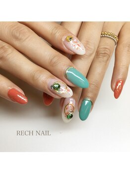 レッシュネイル サロンアンドスクール(RECH NAIL salon&school)/カラフルシェルネイル