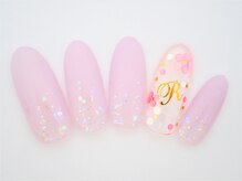ワンネイル(ONE NAIL)/＃ガーリー＃イニシャル＃花