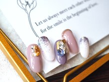 ナチュラボ ネイル(NATURA:BO NAIL)/ビジューネイル(ニュアンス)