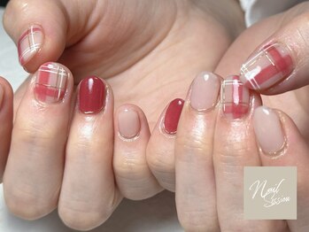 ネイルセッション(nail session)/チェックネイル