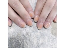 リコリサイア(ricco risaia)/オレンジチークネイル