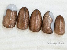 ラグジュアリーネイルズ アカバネ(Luxury Nails Akabane)/もこもこ*ニュアンスNail