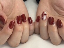 ネイルビジョルノ つくばみどりの店(Nail Begiorno)/シンプルアート　チェックネイル