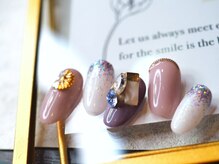 ナチュラボ ネイル(NATURA:BO NAIL)/ビジューネイル(ニュアンス)