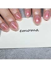 エモマ(emoma)/チークネイルにオーロラ☆