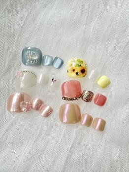 フットネイルサンプル☆