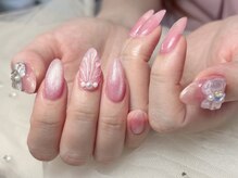ジョアネイル(JOA Nail)/マーメイド/夏/リボン/ピンク