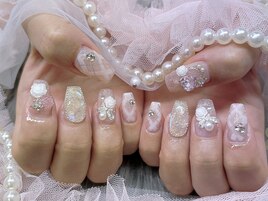 埋めつくし ガーリー リボン