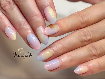 リワーズネイル 千歳船橋店(ReWARDs nail)/ふわふわパステル