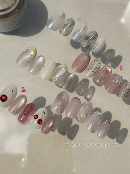 ヘアーデザイン ジュモク(Jumoku)/【定額】春ネイル
