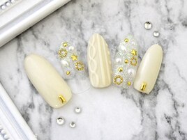 ニット×ビジュー¥7980