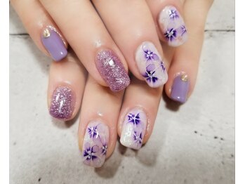 チェリー(Cherry)/【水彩画ネイル】