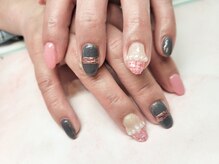 ツイードネイルでかわいく♪