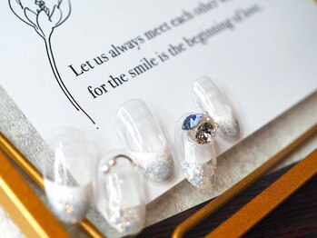 ナチュラボ ネイル(NATURA:BO NAIL)/ビジューネイル(ニュアンス)