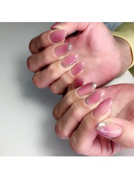 ミント(Mint.)/チューリップ風◇ジェルネイル