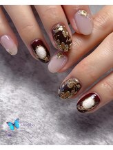 モルフォ 千駄ヶ谷(Morpho)/アンティークフラワーネイル