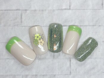 アルセア 上野御徒町店(Alcea)/フレンチネイル フラワー