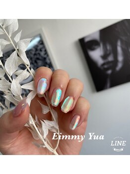 エイミーユア(Eimmy Yua)/氷ネイル? オーロラネイル?