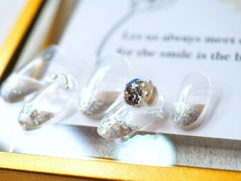 ナチュラボ ネイル(NATURA:BO NAIL)/ビジューネイル(ニュアンス)