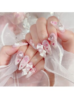 ミス シャーリー(Miss Shirley)/【白リボン×ピンク】