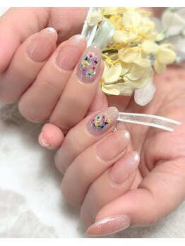 ロワゾブル ルリエ(L'oiseau bleu Relier)/フラワーネイル♪