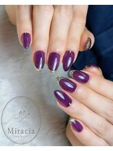 ミラシア フロム エムネイル(Miracia from Mネイル)/ガラスフレンチネイル