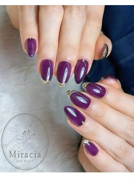 ミラシア フロム エムネイル(Miracia from Mネイル)/ガラスフレンチネイル