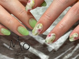 春夏ネイル　絵画ネイル