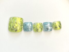 カラフルガラスネイル