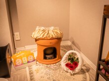 悠々庵の雰囲気（よもぎ蒸しで内から健康!体温が上がると,免疫力UP↑基礎代謝UP↑）