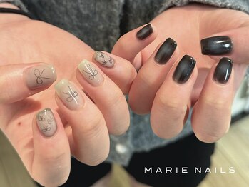 マリーネイルズ 表参道店(MARIE NAILS)/持ち込み スモーキー 0229b