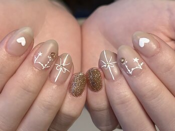ブレスネイル(brace Nail)/クリスマスネイル