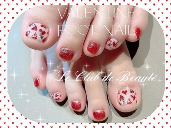 ル クラブ ド ボーテ 練馬/バレンタインフットネイル☆