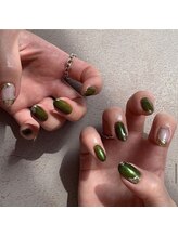 苑琳爪工(erin nail)/ニュアンスミラーネイル