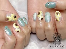 エアフォルク 銀座(ERFOLG)/ひまわりネイル☆
