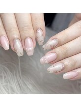 モモ(Momo)/韓国ネイル×バラ