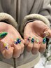 【持ち込みフルデザイン】理想のネイルを再現★(8～10本対応)¥8,800～¥11,000