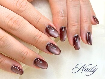 ネイリー 立川店(Naily)の写真/【ワンカラーorフラッシュorマグネットネイル5,500円】育爪フィルイン♪フラッシュ＆マグカラー大量入荷♪