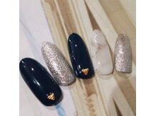 ネイルサロン リリオ(Nail Salon Ririo)/キラキラ大理石風ネイル
