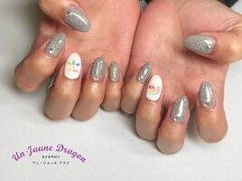 【自爪ネイル】オーロラネイル