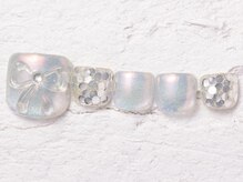 ジェミーネイル エビス(Jemiy nail ebisu)/オーロラぷっくりリボン10480yen