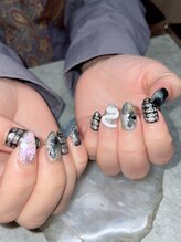 ステムネイル 下北沢(stem nail)/巳年ネイル　ウロコ