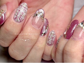 ミュリゼ(Murise)の写真/【元町駅から徒歩3分】トレンドのニュアンスデザインからキラキラネイルまで♪持ち込みデザインも大歓迎☆