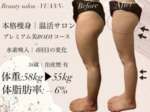 ヨサパーク ユアン(YOSA PARK yuann)の雰囲気（1人1人に合ったルルオンの入り方で痩せスピード爆上げ！）