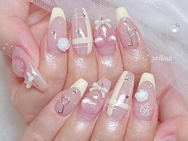 春さくらんぼネイル