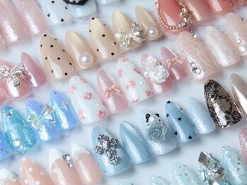 プリティアーホリック(Prettier Holic)の写真/指先を見るたび気分が上がる♪あなただけの"もっと可愛い"を形にする繊細なデザインをご提案◎