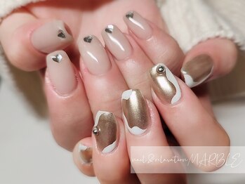 ネイルアンドリラクゼーション マーブル(MARBLE)/つけ放題¥7700